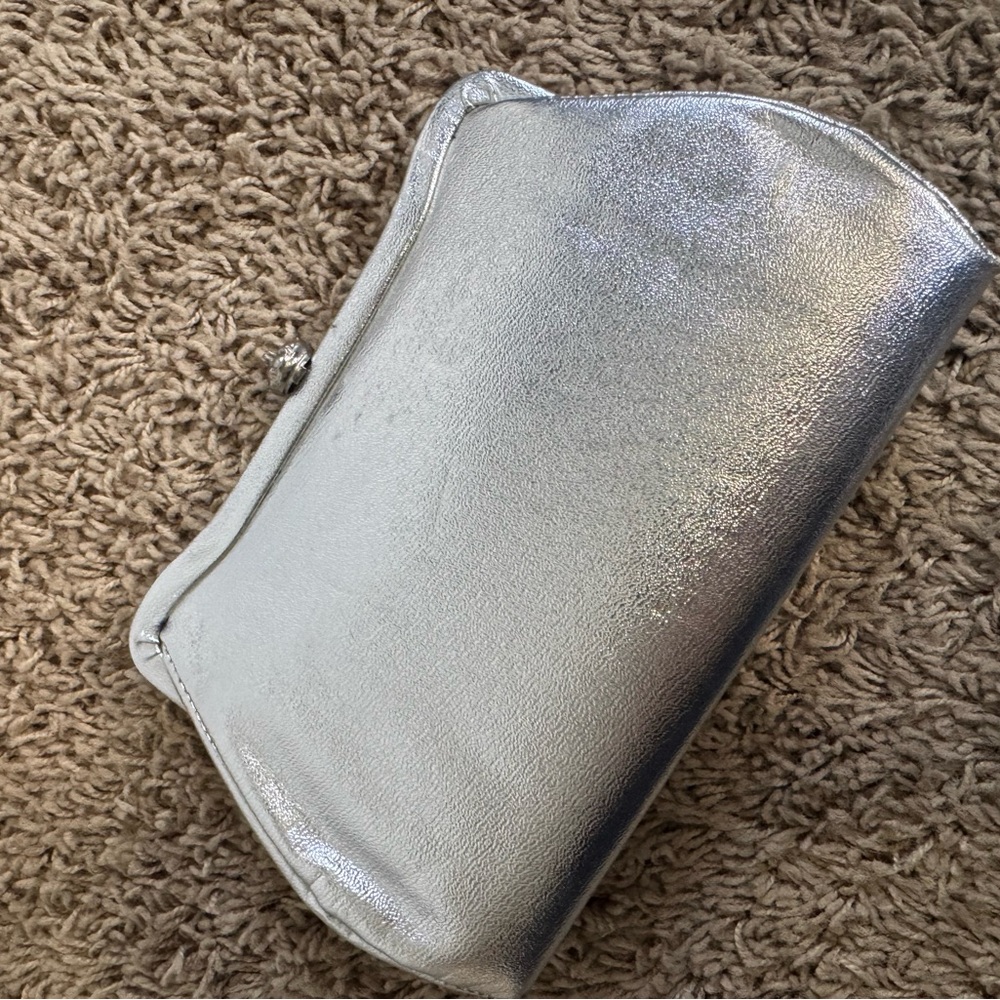 Vintage Elegant Silver Clutch Bag